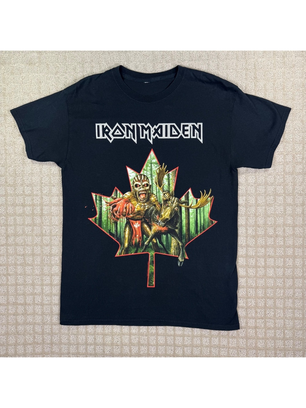 Iron Maiden Book of Souls World Tour 2016 Canada T-shirt M